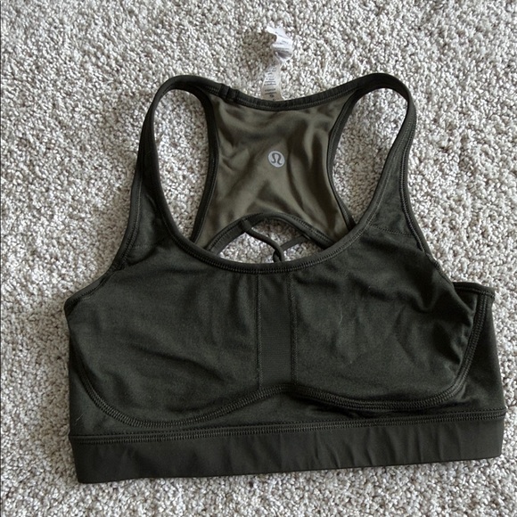 lululemon athletica Other - lululemon athletica Dark olive Green Sports Bra size 4